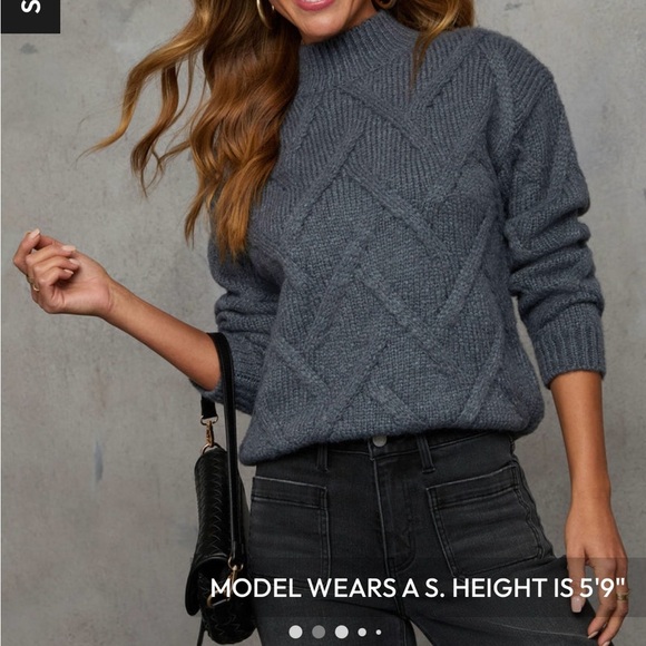 VICI- The Joan Cable Knit Sweater - Picture 4 of 7